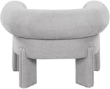 Stefano Polyester Fabric Accent Chair Grey from Meridian - Luna Furniture