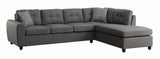 Stonenesse Tufted Sectional Grey from Coaster - Luna Furniture