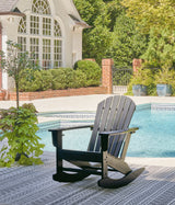 Sundown Treasure Black Outdoor Rocking Chair - P008-827 - Luna Furniture