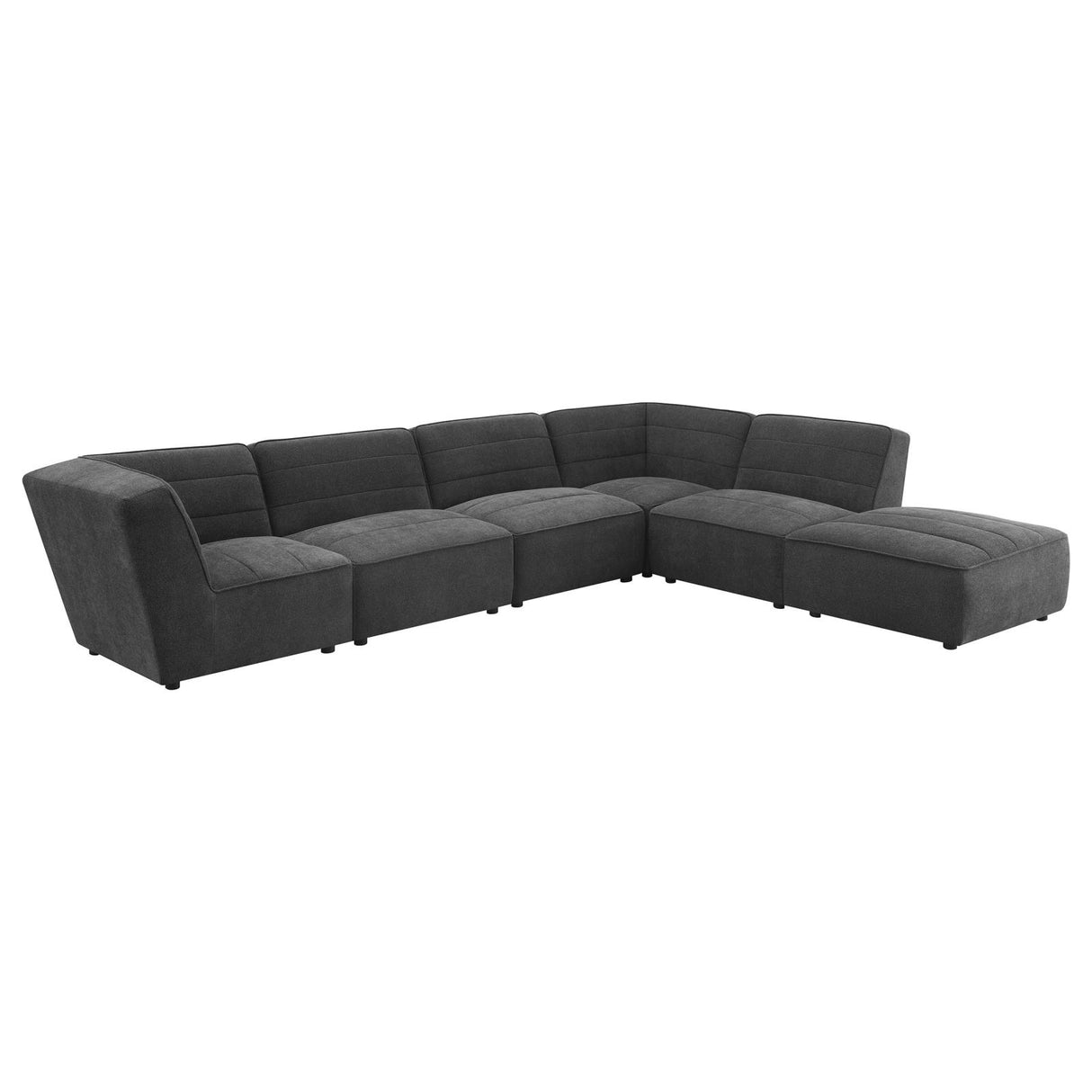 Sunny Upholstered 6-piece Modular Sectional Dark Charcoal from Coaster - Luna Furniture