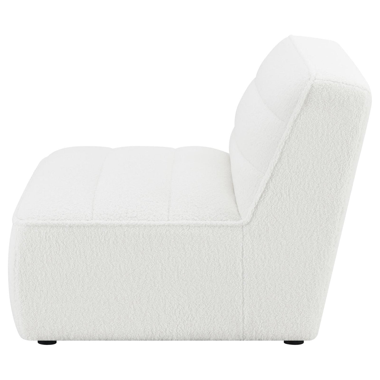 Sunny Upholstered  Armless Chair Natural - 551621 - Luna Furniture