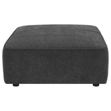 Sunny Upholstered Square Ottoman Dark Charcoal from Coaster - Luna Furniture