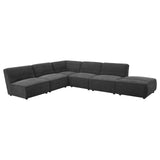 Sunny Upholstered Square Ottoman Dark Charcoal from Coaster - Luna Furniture