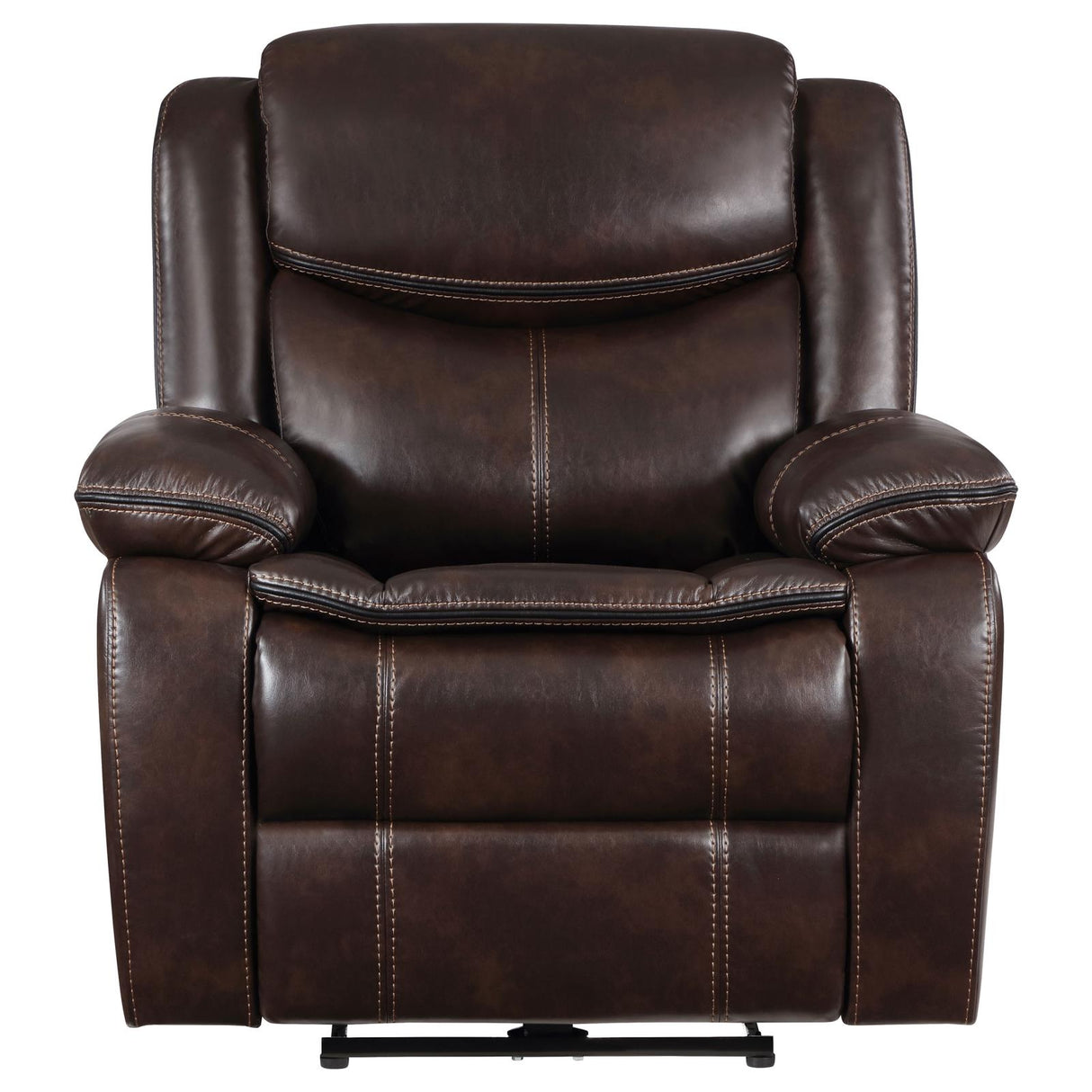 Sycamore Upholstered Power Recliner Chair Dark Brown - 610193P - Luna Furniture