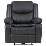 Sycamore Upholstered Power Recliner Chair Dark Grey from Coaster - Luna Furniture