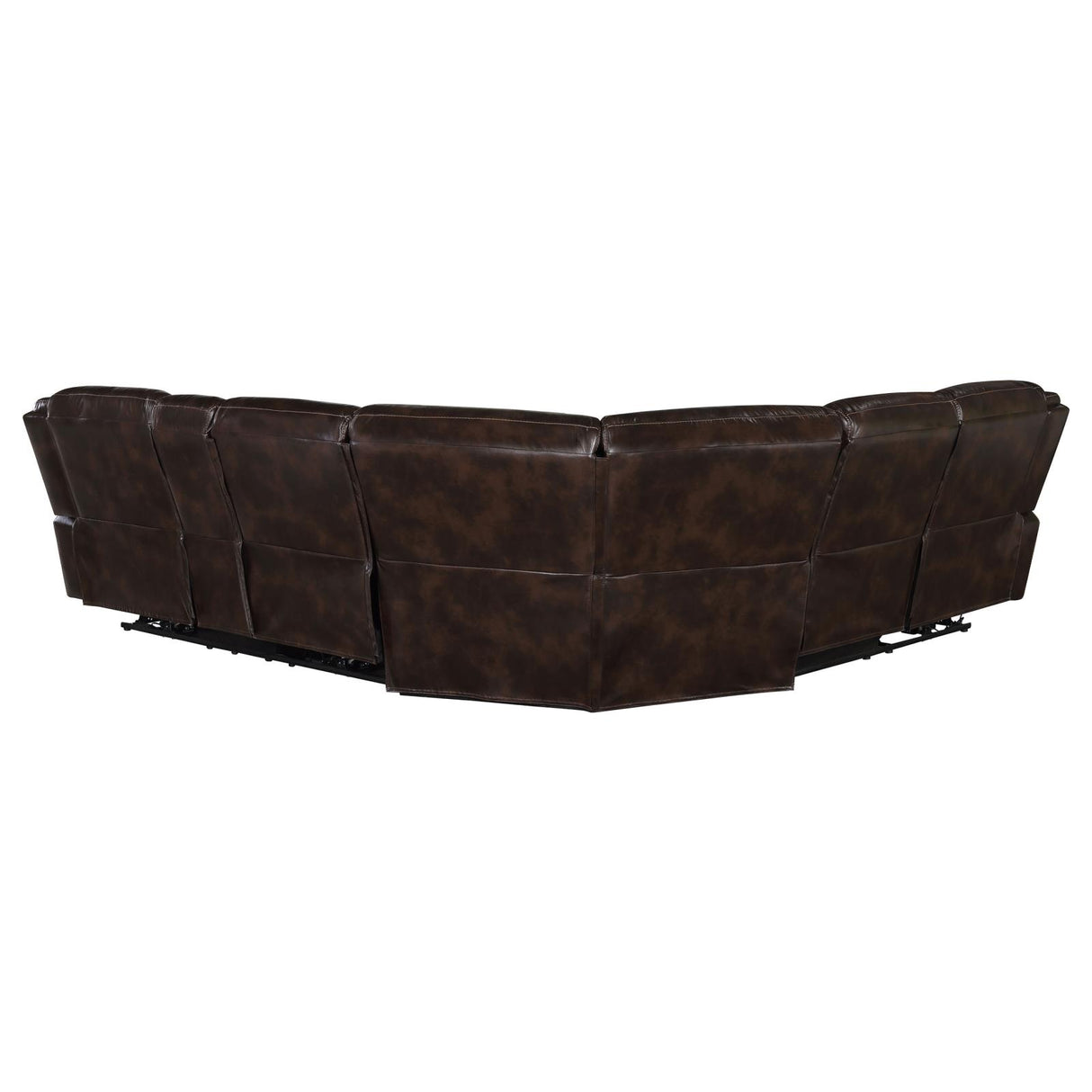 Sycamore Dark Brown Power Reclining Sectional from Coaster - Luna Furniture