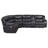 Sycamore Dark Grey Power Reclining Sectional from Coaster - Luna Furniture