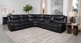 Sycamore Dark Grey Power Reclining Sectional from Coaster - Luna Furniture