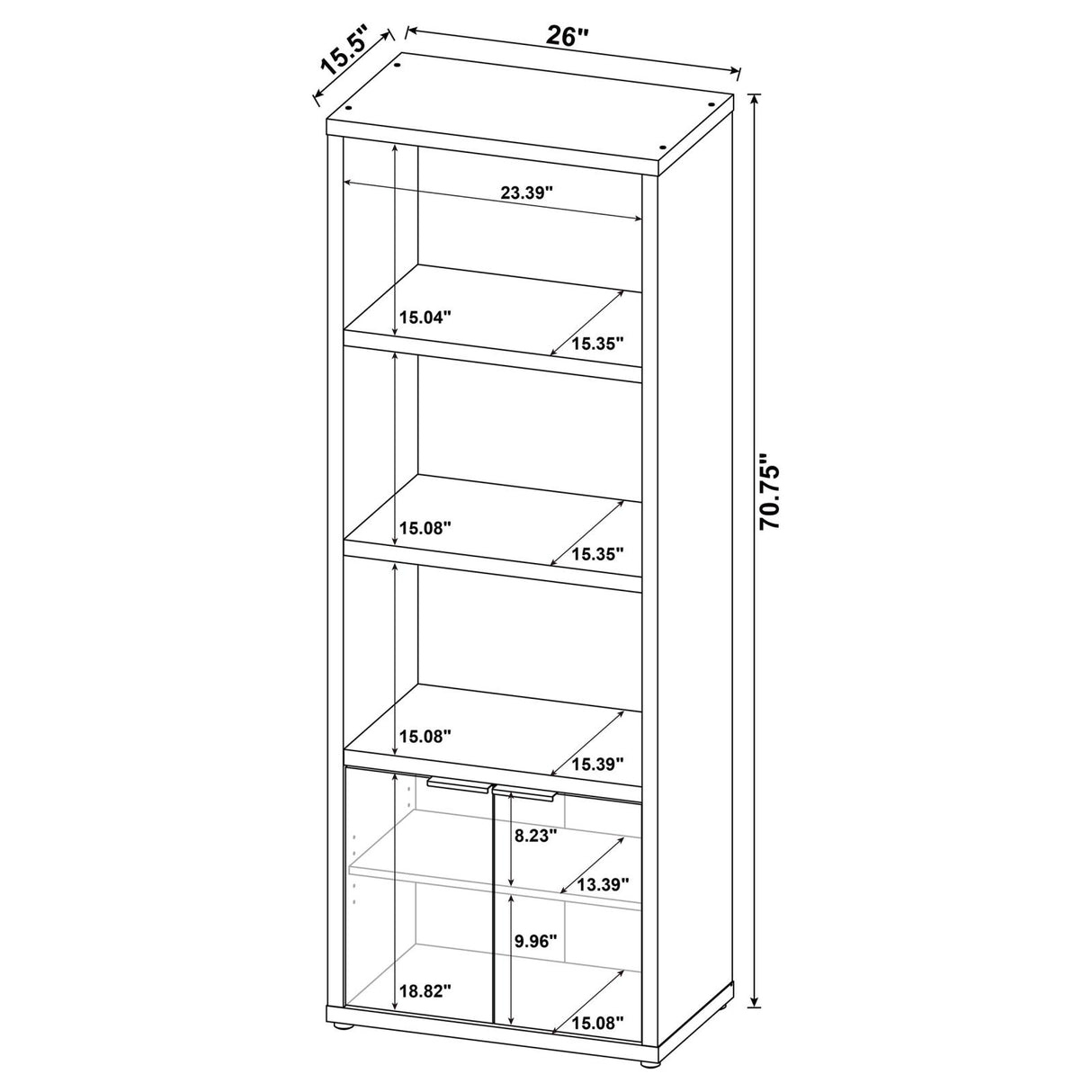 Tabby 3-piece Entertainment Center With 60" TV Stand Mango - 701702-SET - Luna Furniture