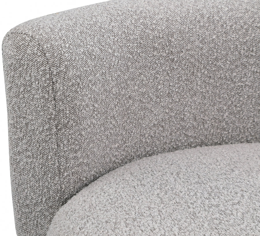 Como Taupe Boucle Fabric Accent Chair from Meridian - Luna Furniture