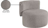 Como Taupe Boucle Fabric Accent Chair from Meridian - Luna Furniture