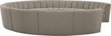 Infinity Taupe Boucle Fabric 11pc. Sectional from Meridian - Luna Furniture