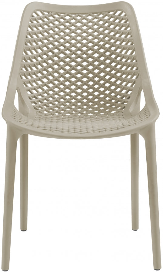 Mykonos Taupe Outdoor Patio Dining Chair, Set of 4 from Meridian - Luna Furniture