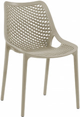 Mykonos Taupe Outdoor Patio Dining Chair, Set of 4 from Meridian - Luna Furniture