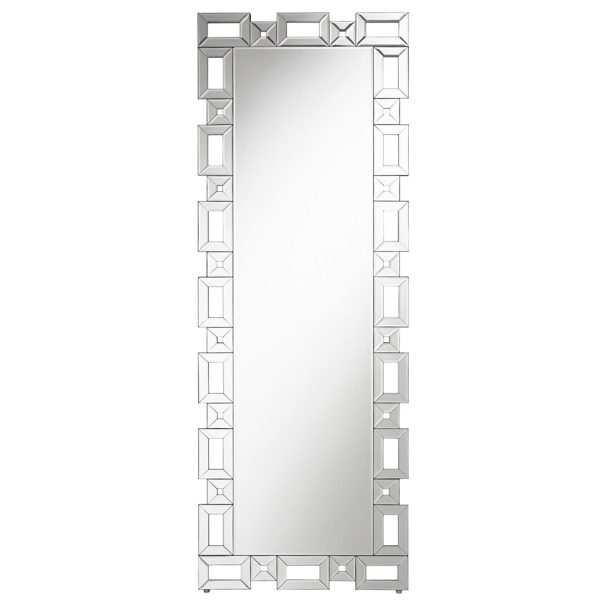 Tavin Geometric Frame Cheval Mirror - 961634 - Luna Furniture