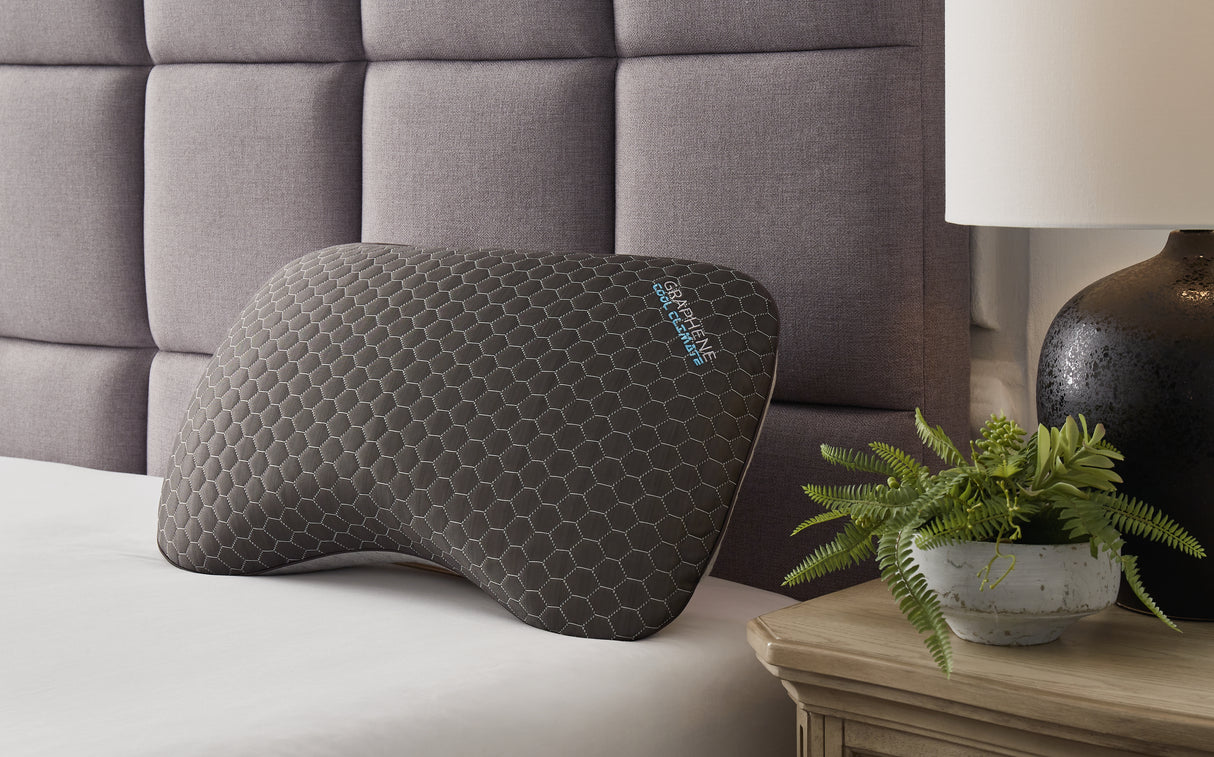 TBD Dark Gray Graphene Curve Pillow (6/Case) - M52114 - Luna Furniture