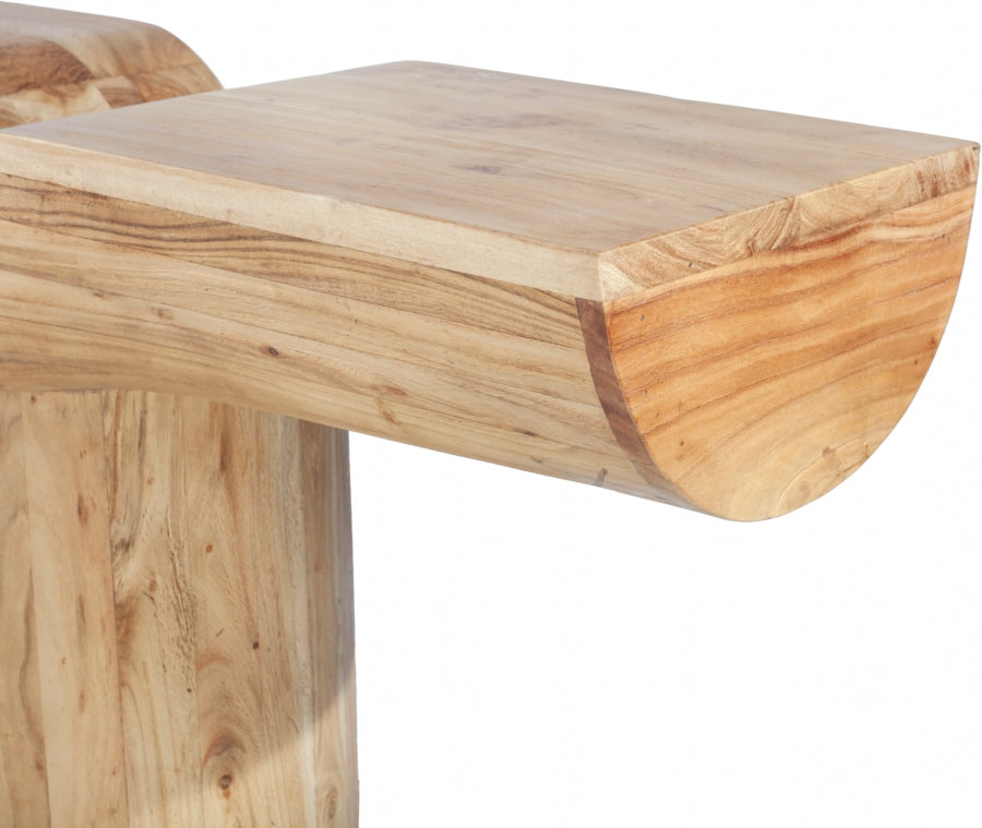 Tee Console Table Natural from Meridian - Luna Furniture