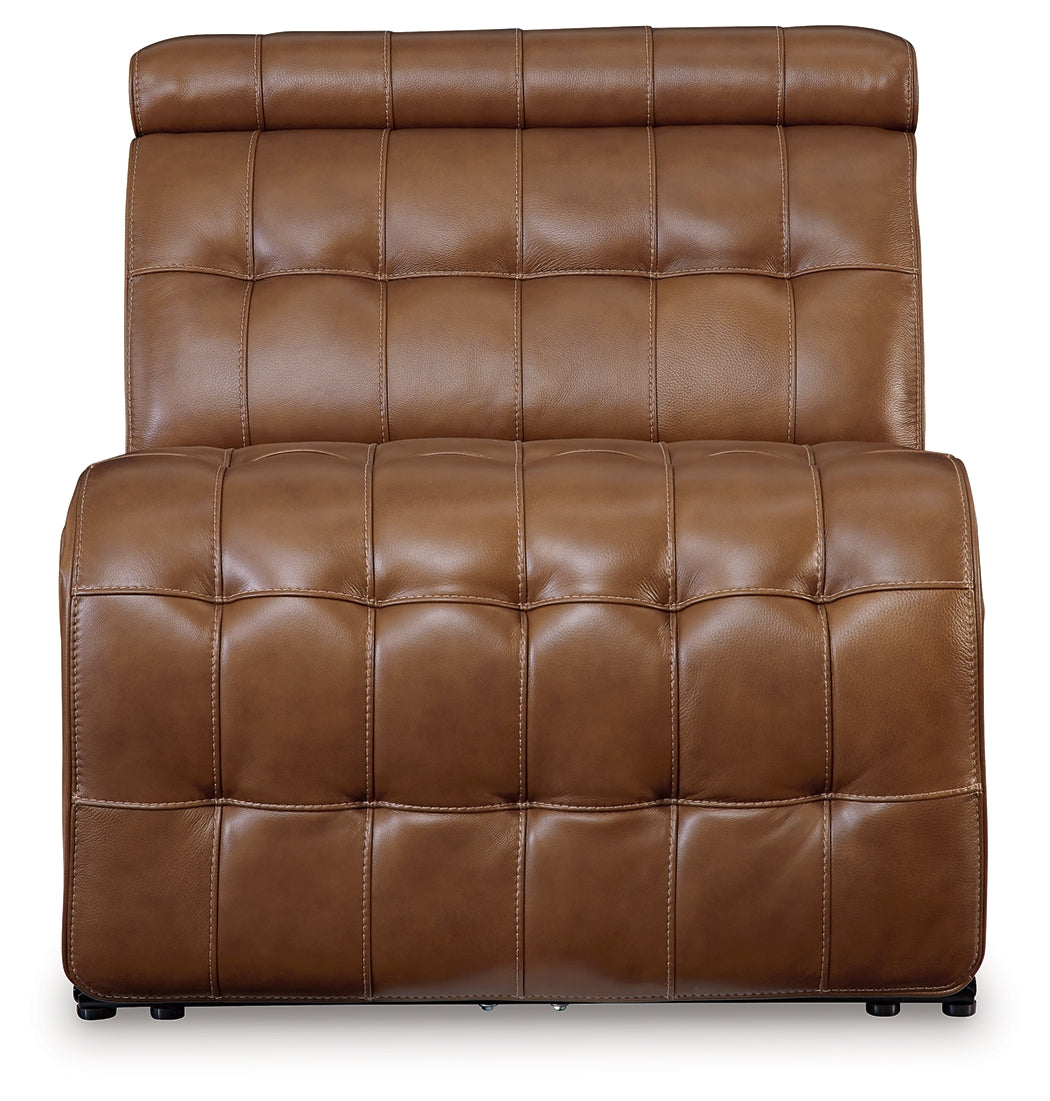 Temmpton Chocolate Power Armless Recliner from Ashley - Luna Furniture