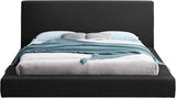 Terra Boucle Fabric Queen Bed Black from Meridian - Luna Furniture