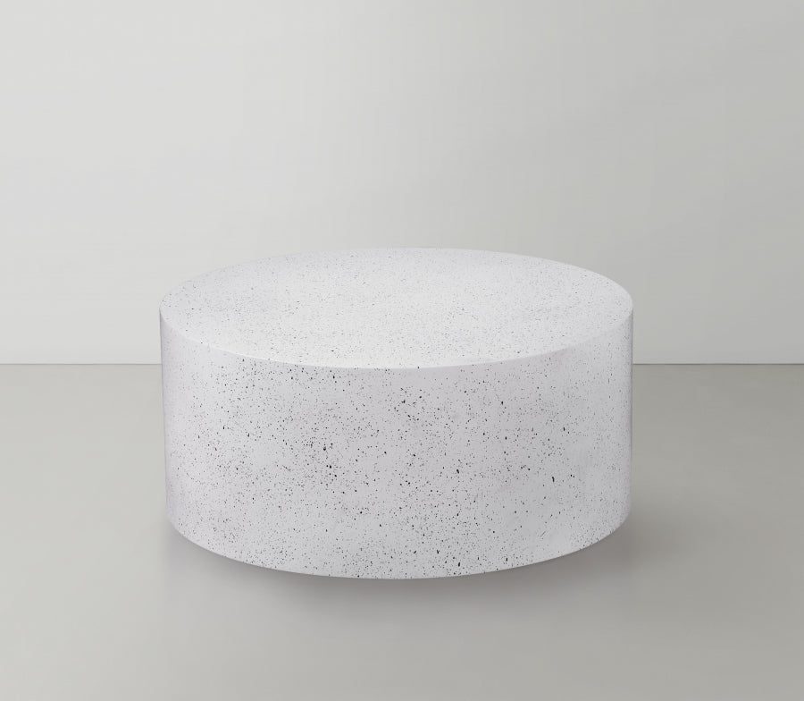 Terrazo Coffee Table White from Meridian - Luna Furniture