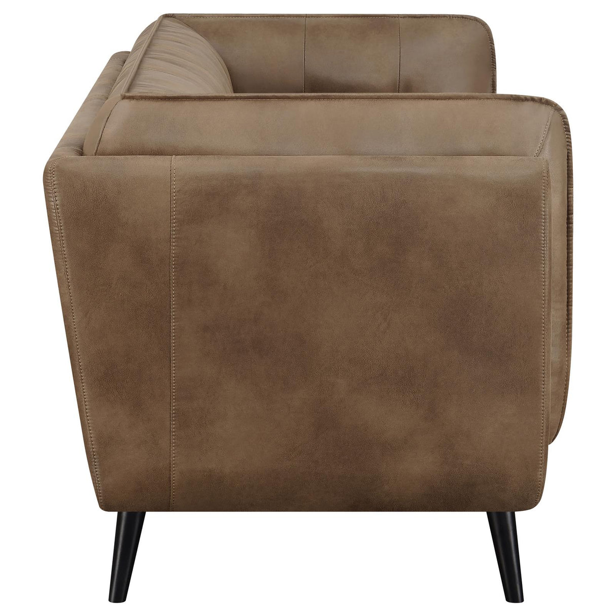 Thatcher Upholstered Button Tufted Sofa Brown - 509421 - Luna Furniture