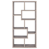 Theo Gray Driftwood 10-Shelf Bookcase from Coaster - Luna Furniture