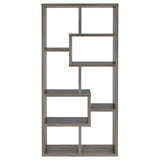 Theo Weathered Gray 10-Shelf Bookcase from Coaster - Luna Furniture