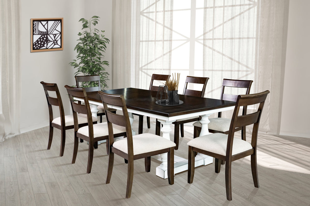 Thomas - Dining Table + 8 Chair Set - THOMAS - Luna Furniture