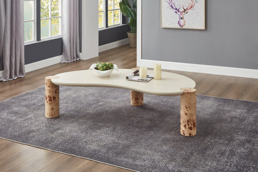 Thor Coffee Table Burl from Meridian - Luna Furniture