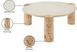 Thor Coffee Table Burl from Meridian - Luna Furniture