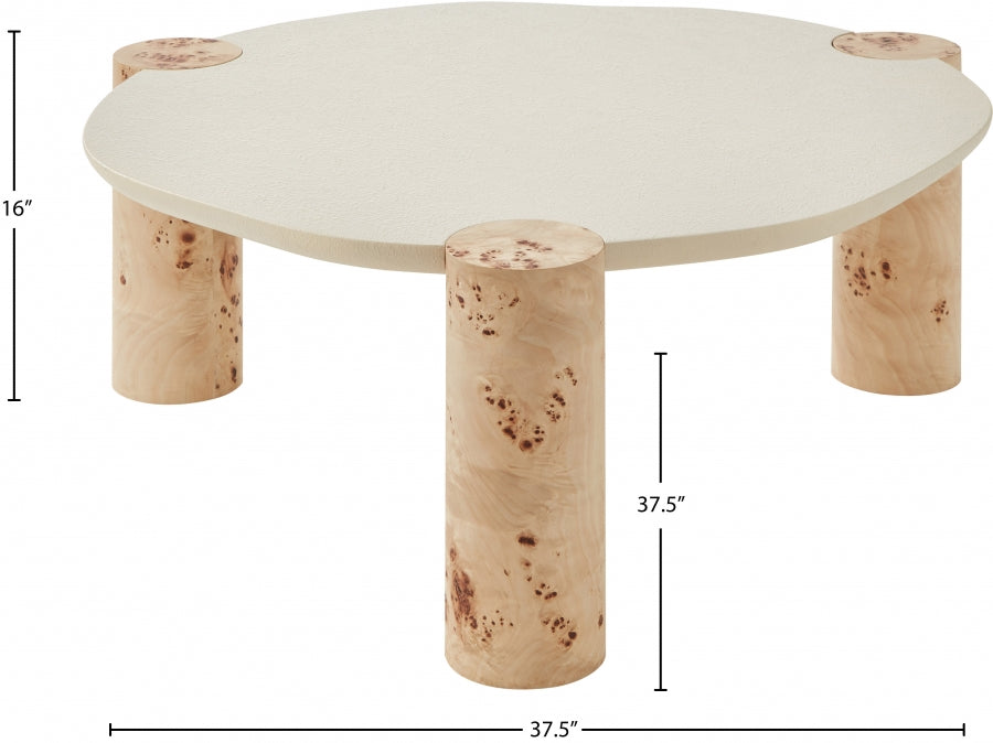 Thor Coffee Table Burl from Meridian - Luna Furniture