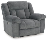 Tip-Off Slate Power Recliner from Ashley - Luna Furniture