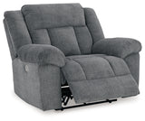 Tip-Off Slate Power Recliner from Ashley - Luna Furniture