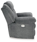 Tip-Off Slate Power Recliner from Ashley - Luna Furniture