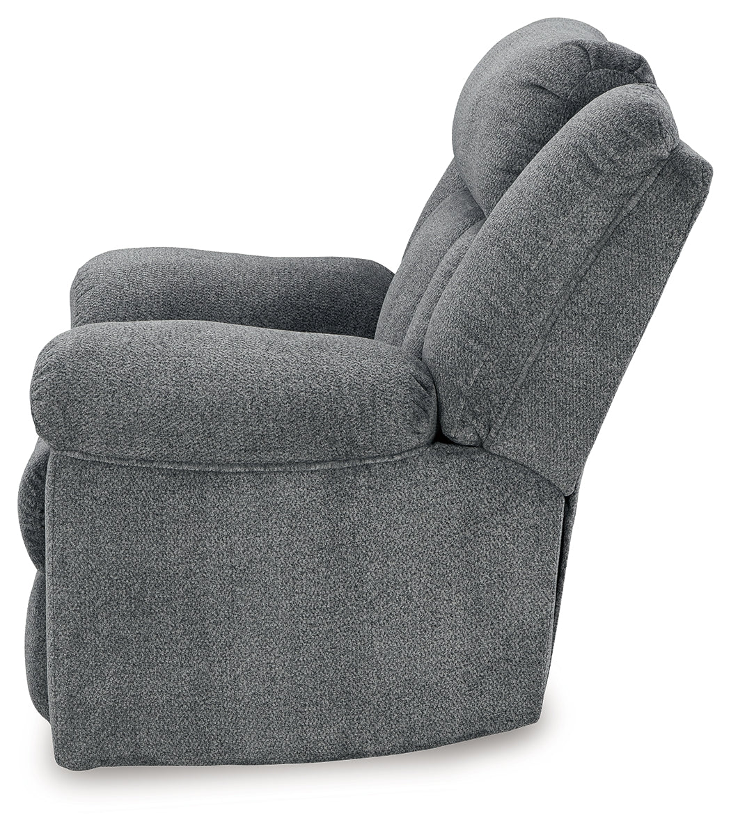 Tip-Off Slate Power Recliner from Ashley - Luna Furniture