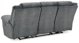 Tip-Off Slate Power Reclining Sofa from Ashley - Luna Furniture