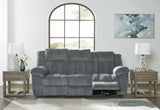 Tip-Off Slate Power Reclining Sofa from Ashley - Luna Furniture