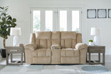 Tip-Off Wheat Power Reclining Loveseat from Ashley - Luna Furniture