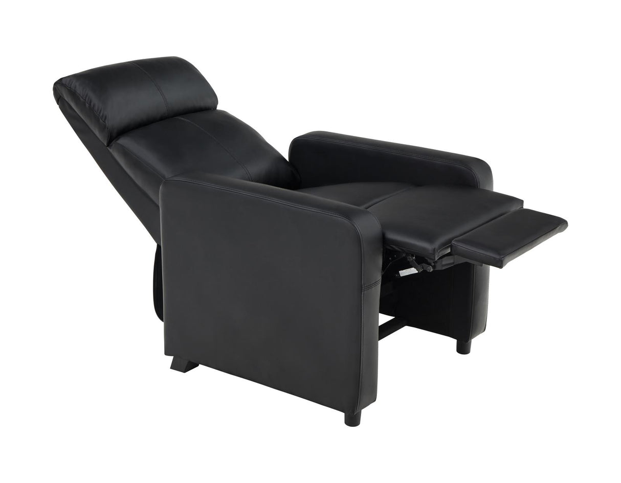 Toohey Home Theater Push Back Recliner Black from Coaster - Luna Furniture