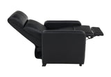 Toohey Upholstered Tufted Recliner Living Room Set Black - 600181-S4A - Luna Furniture