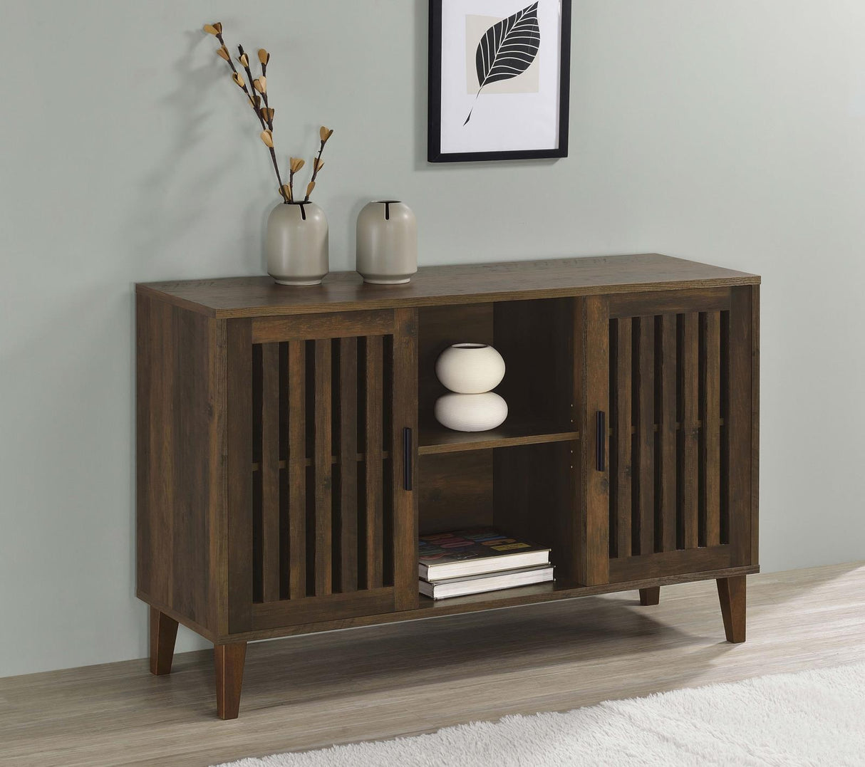 Torin Dark Pine 2-Door Engineered Wood Accent Cabinet from Coaster - Luna Furniture