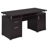 Tracy Cappuccino 2-Drawer Computer Desk from Coaster - Luna Furniture