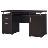 Tracy Cappuccino 2-Drawer Computer Desk from Coaster - Luna Furniture