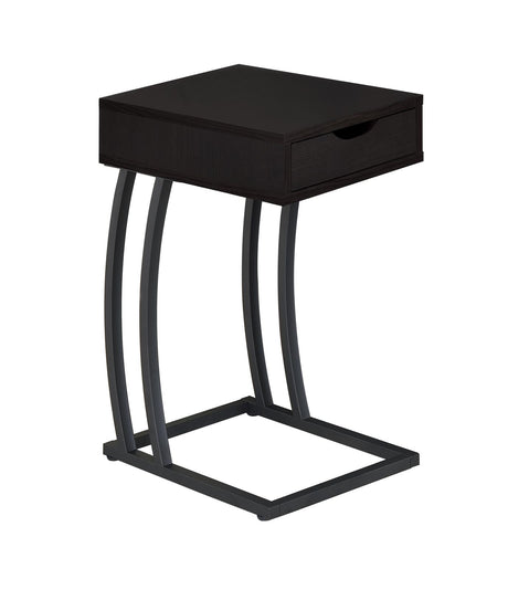 Troy Cappuccino Accent Table with Power Outlet from Coaster - Luna Furniture