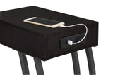 Troy Cappuccino Accent Table with Power Outlet from Coaster - Luna Furniture