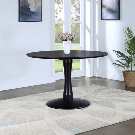 Tulip Dining Table Black from Meridian - Luna Furniture