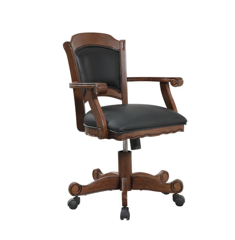 Turk Game Chair with Casters Black/Tobacco from Coaster - Luna Furniture