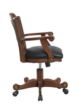 Turk Game Chair with Casters Black/Tobacco from Coaster - Luna Furniture