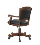 Turk Game Chair with Casters Black/Tobacco from Coaster - Luna Furniture