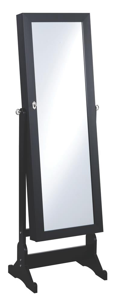 Tutuola Black Jewelry Cheval Mirror from Coaster - Luna Furniture